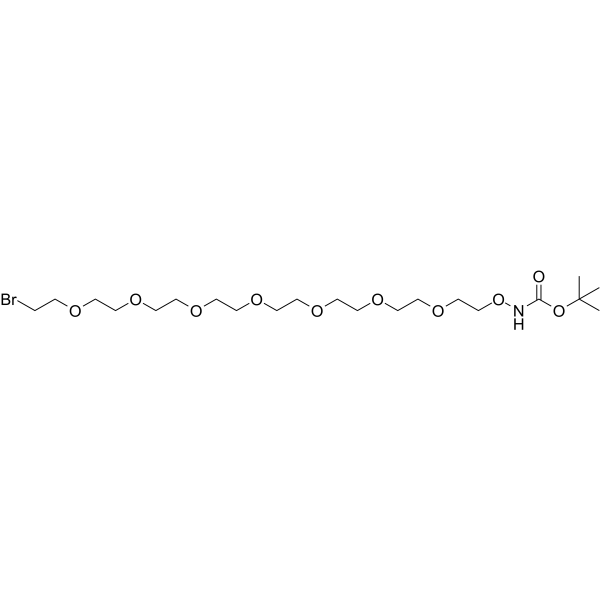 t-Boc-Aminooxy-PEG7-bromide 2353410-15-6